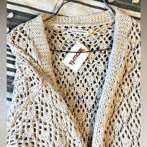 Moon and Madison Cardigan,Size-Small,Color-off-white